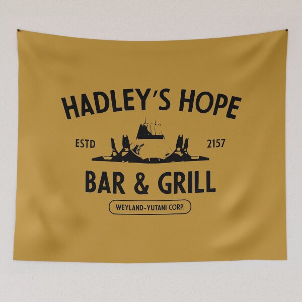 Item preview, Hadley's Hope Bar & Grill (black) designed and sold by Murder of Crows.