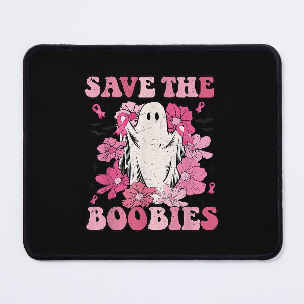 Item preview, Save The Boobies Pink Ghost Woman Breast Cancer Halloween designed and sold by Spencerhowar.