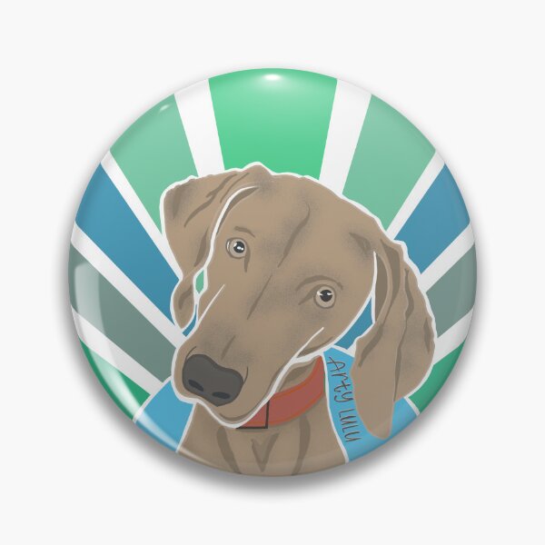 Item preview, Weimaraner Sun Rays - Turquoise  designed and sold by artylulu.