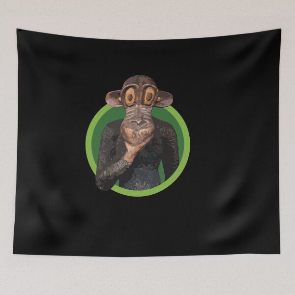 Item preview, THINKING CUTE WILD MONKEY ARTWORK NATURE ANIMAL designed and sold by sobriowslen.