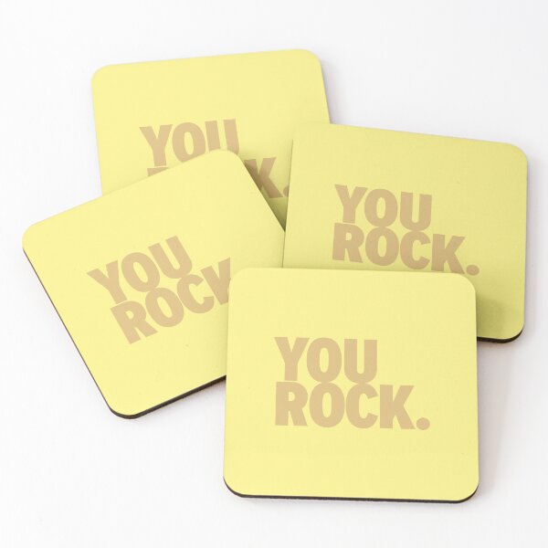 Item preview, You Rock Pastel Yellow designed and sold by ThinkFun! Design.