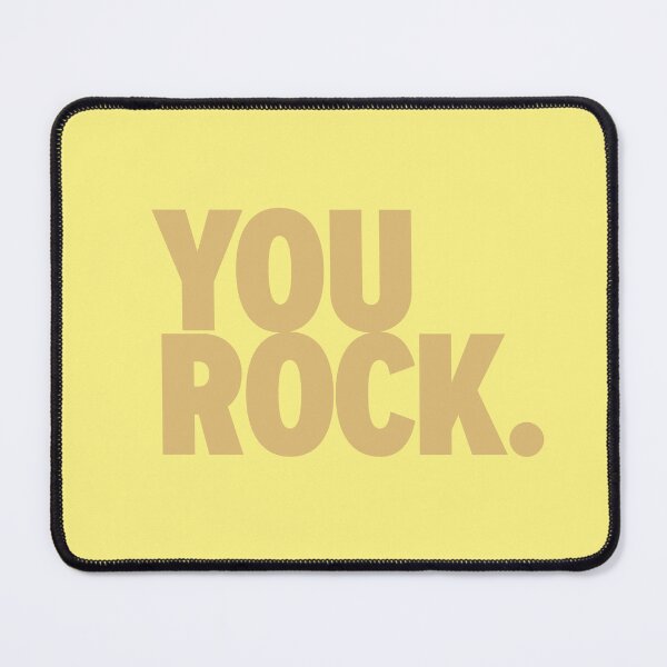 Item preview, You Rock Pastel Yellow designed and sold by ThinkFun! Design.