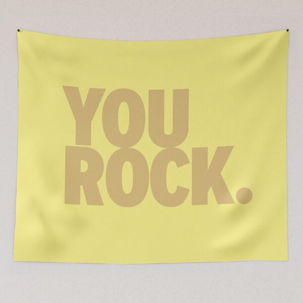 Item preview, You Rock Pastel Yellow designed and sold by ThinkFun! Design.