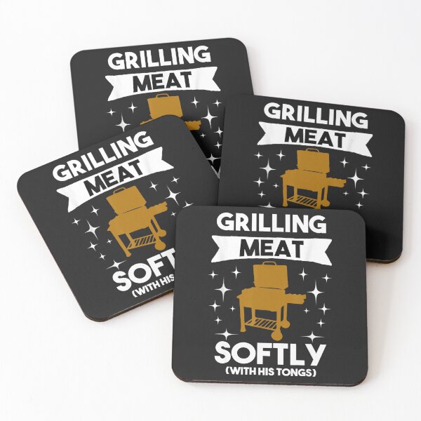 Item preview, Mens Grilling Meat Softly With His Tongs designed and sold by TaraxDoolittle.