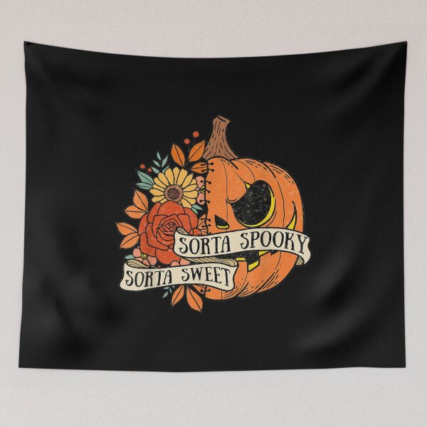 Item preview, Sorta Sweet Sorta Spooky Flower Pumpkin Halloween Women Gift designed and sold by Spencerhowar.