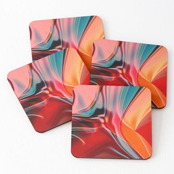 Item preview, Silky satin red shades twisted reflecting lighting designed and sold by ShapesColors.