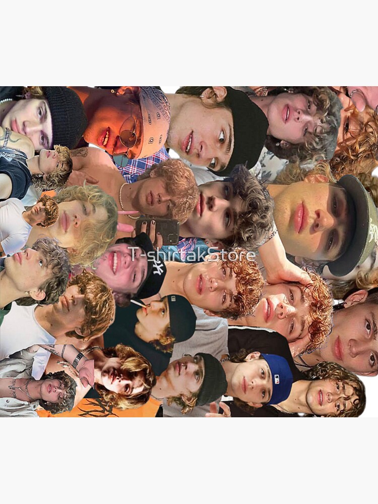 "vinnie hacker photo collage" Sticker for Sale by TshirtakStore