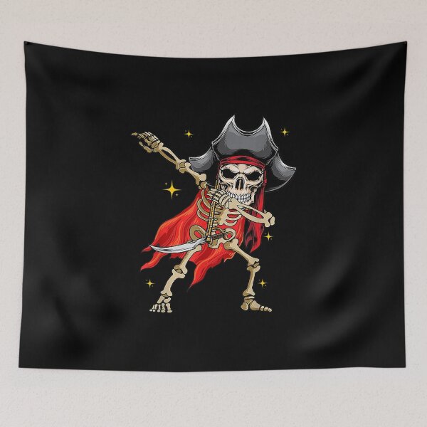 Item preview, Dabbing Skeleton Pirate Halloween Kids Jolly Roger designed and sold by Spencerhowar.