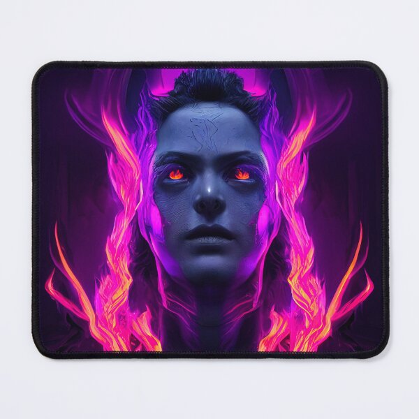 Item preview, Dark Witch in Purple Flames - best selling  designed and sold by Aditya Bhole.