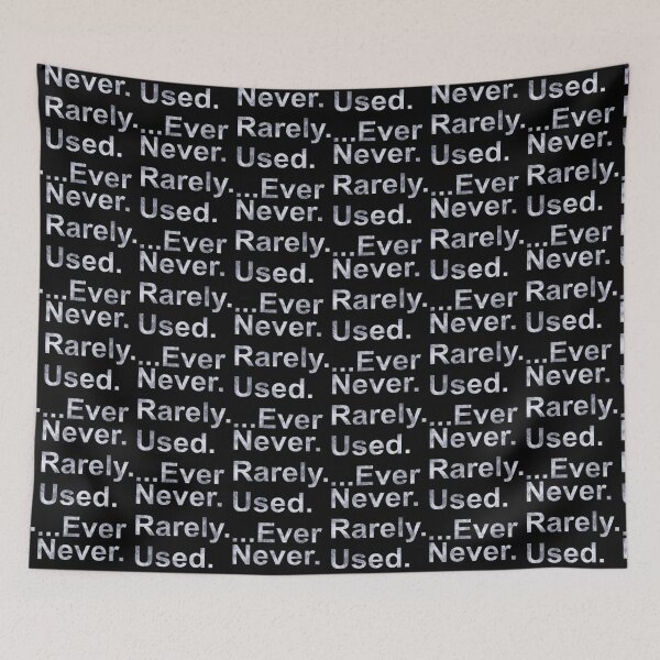 Item preview, Never. Rarely. Used. ...Ever  designed and sold by Laddish-Designs.