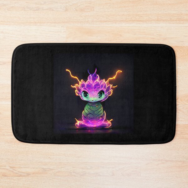 Item preview, Cute Neon Dragon - best selling  designed and sold by Aditya Bhole.