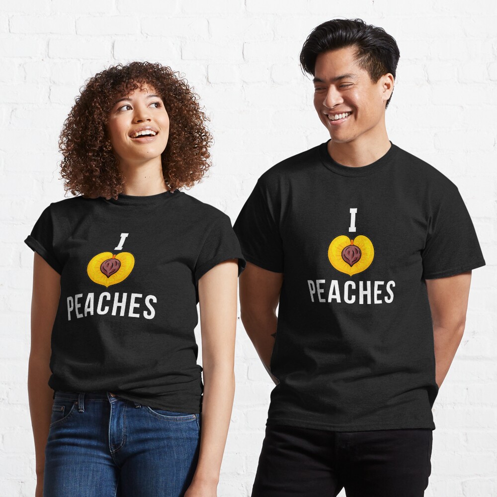 t shirt with peaches