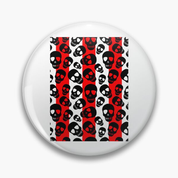 Item preview, Black skulls seamless pattern designed and sold by Giftslinshop.