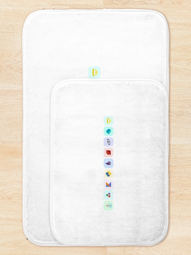 Thumbnail 5 of 6, Bath Mat, Purescript Nim Ruby Coding Programming Collection designed and sold by PodiShawna.