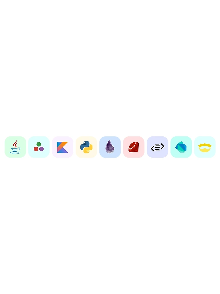 Thumbnail 3 of 3, Scarf, Purescript Nim Ruby Coding Programming Collection designed and sold by PodiShawna.