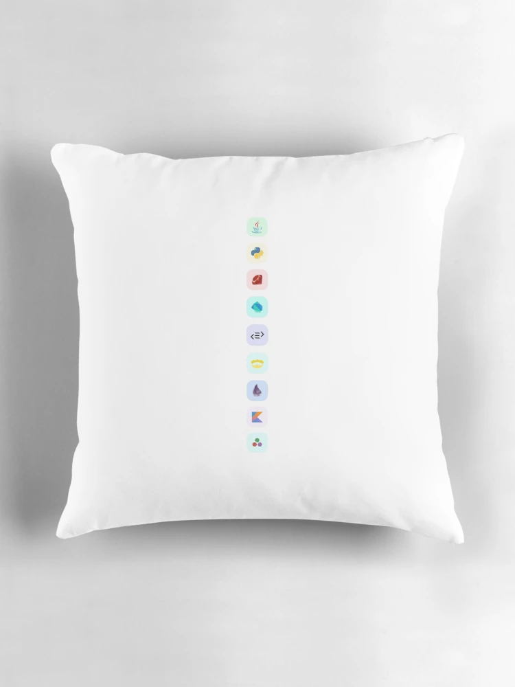 Thumbnail 3 of 4, Pillow, Purescript Nim Ruby Java Programming Collection designed and sold by PodiShawna.