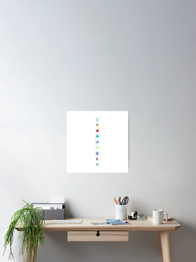 Thumbnail 2 of 3, Poster, Purescript Nim Ruby Java Programming Collection designed and sold by PodiShawna.