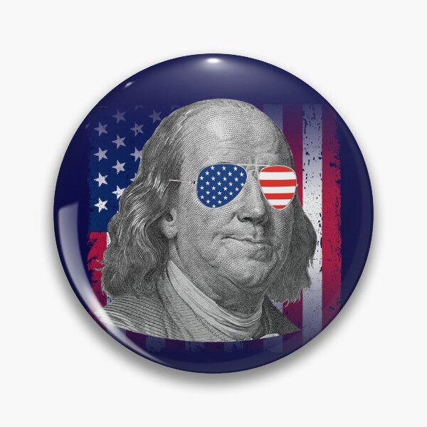 Item preview, Ben Franklin USA Flag Patriotic American Flag 4th of July Gear designed and sold by DynamicDesign.