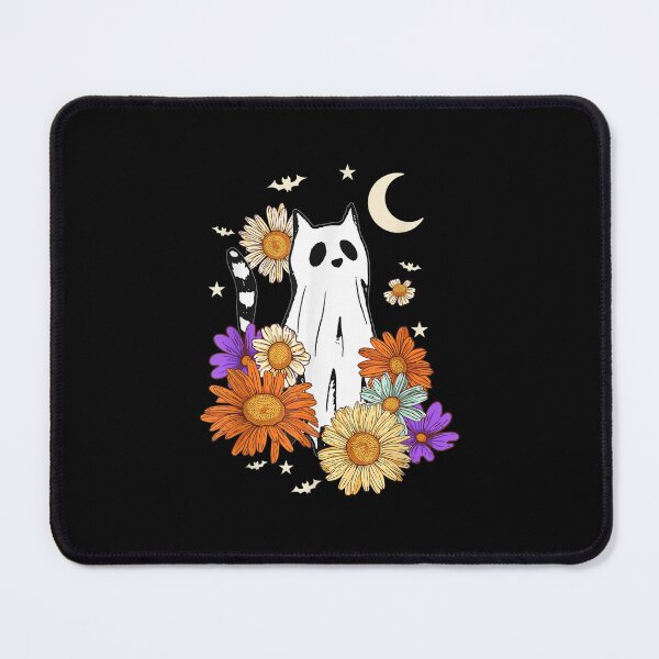 Item preview, Retro Halloween Floral Cat Happy Halloween Black Cat designed and sold by Spencerhowar.