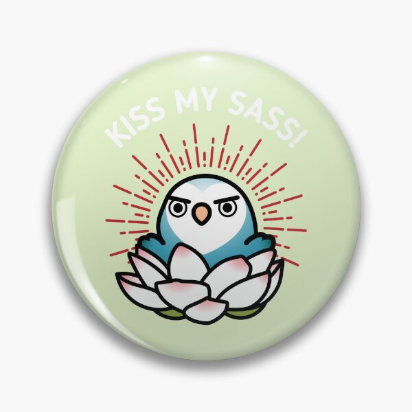 Item preview, Kiss my Sass! - Hilda the Sassy Lovebird designed and sold by birdhism.