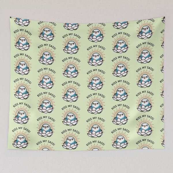 Item preview, Kiss my Sass! - Hilda the Sassy Lovebird designed and sold by birdhism.