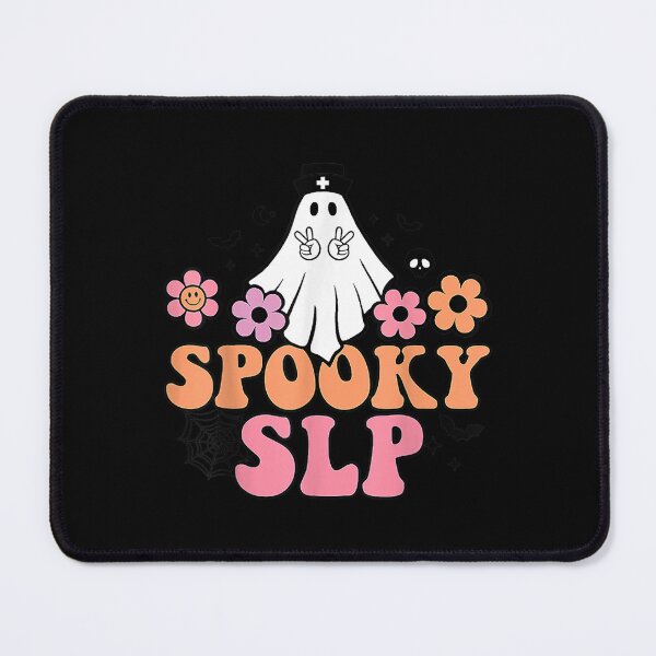 Item preview, Spooky SLP Speech Language Pathologist Ghost Halloween designed and sold by Spencerhowar.