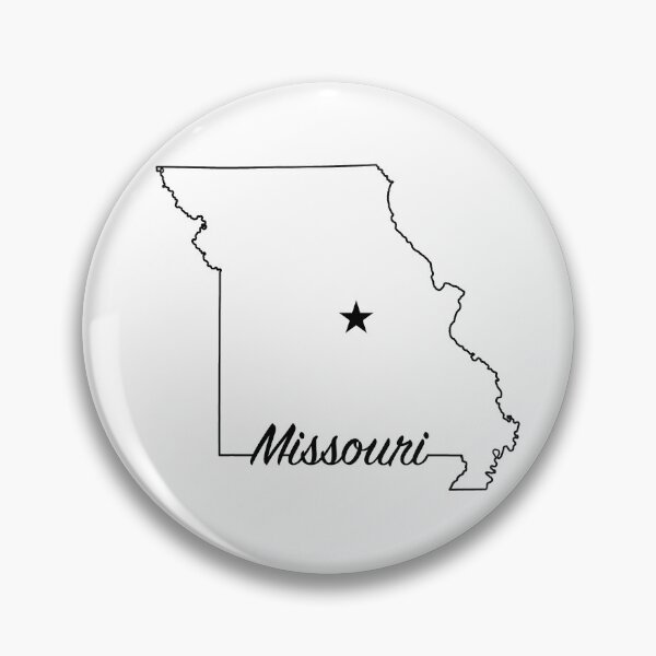 Item preview, Missouri -- US State (simple outline with capital star)  designed and sold by ArchitectGrubb.