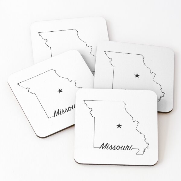Item preview, Missouri -- US State (simple outline with capital star)  designed and sold by ArchitectGrubb.