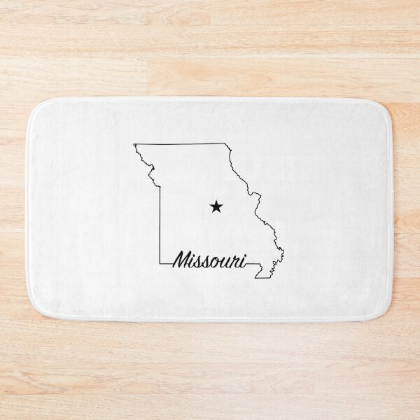 Item preview, Missouri -- US State (simple outline with capital star)  designed and sold by ArchitectGrubb.