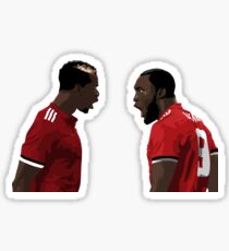 Paul Pogba und Romelu Lukaku - Manchester United fc Sticker