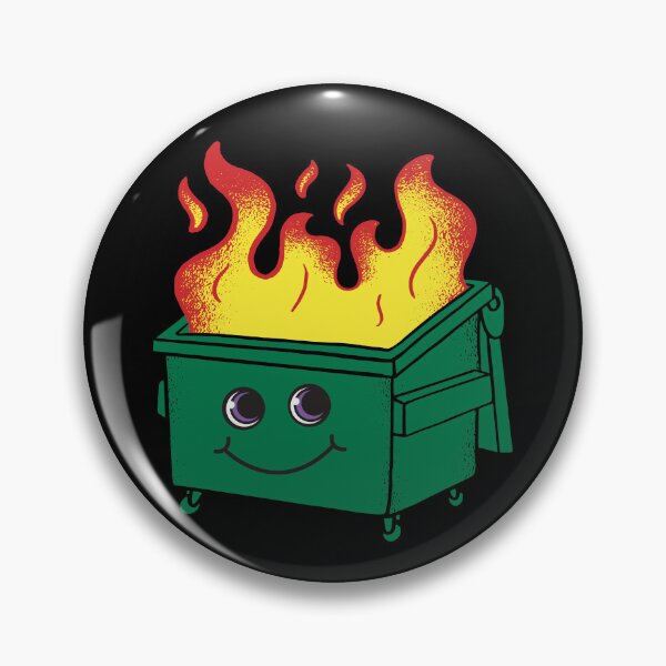 Item preview, Dumpster Fire Happy Face Smile Face Everything Is Fine Gear designed and sold by DynamicDesign.