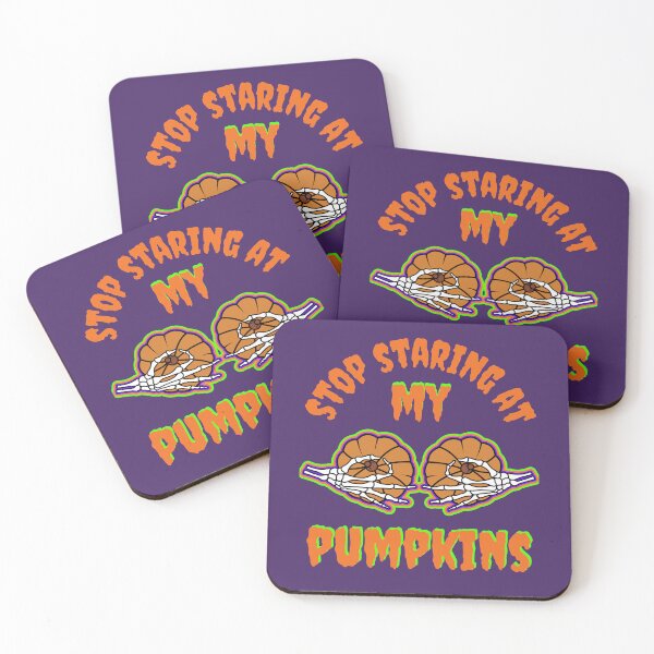 Item preview, Stop Staring At My Pumpkins Skeleton Hands designed and sold by WoodburyLake.