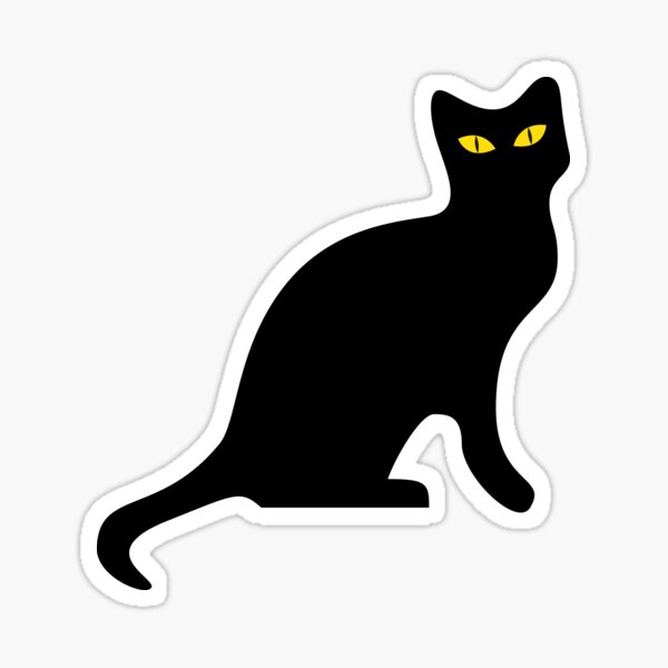 Item preview, Black Cat with Yellow Eyes designed and sold by familygiftscent.