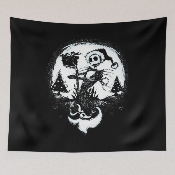 Item preview, Jack and Sally Watercolor Christmas Gift designed and sold by FabianAuer.