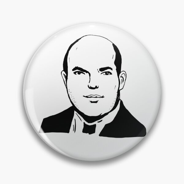 Item preview, Brian Stelter Portrait Black Sketch designed and sold by lordyswiss.