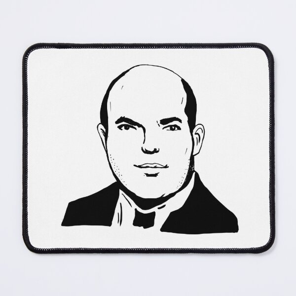Item preview, Brian Stelter Portrait Black Sketch designed and sold by lordyswiss.
