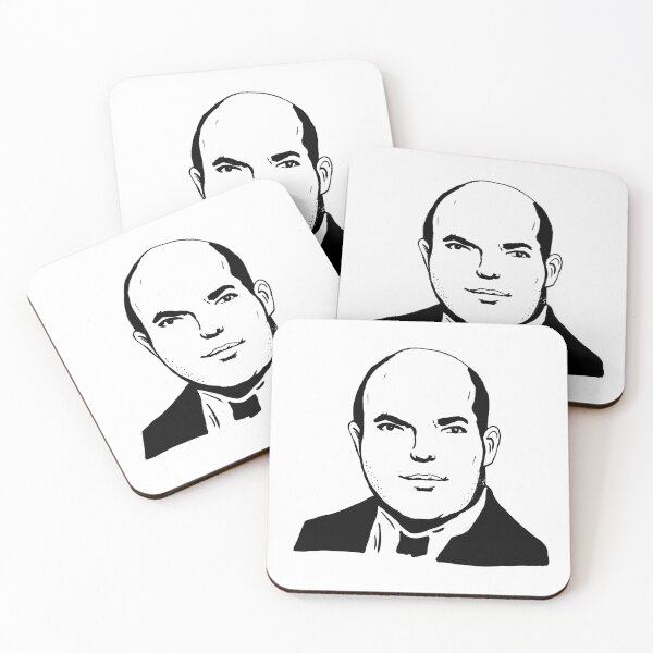 Item preview, Brian Stelter Portrait Black Sketch designed and sold by lordyswiss.