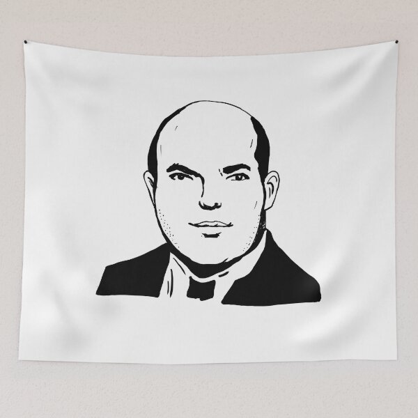 Item preview, Brian Stelter Portrait Black Sketch designed and sold by lordyswiss.