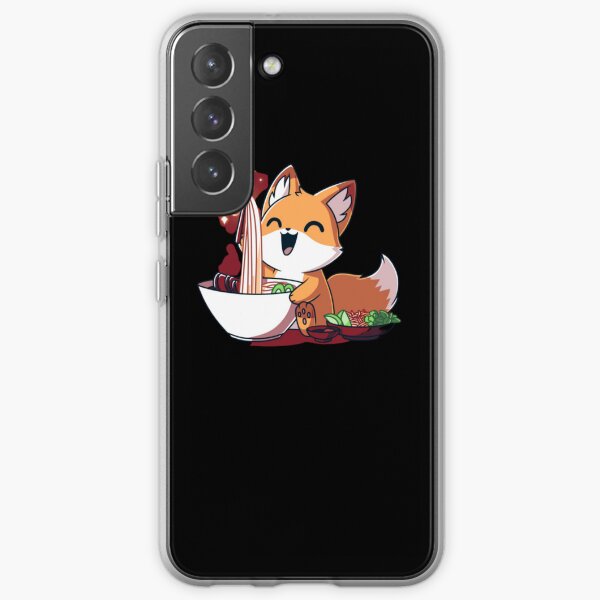 Renard laisse ramen Sticker Samsung Galaxy Soft Case