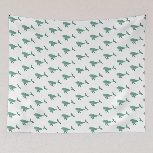 Item preview, Cute Green Grey Whale  designed and sold by arvianadesign.