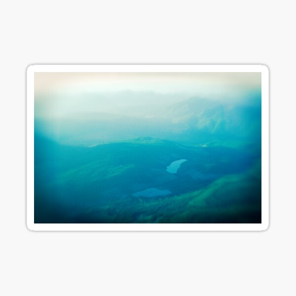 Vancouver Island aerial Sticker
