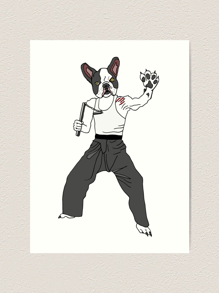 Alternate view of Karate Puppy Art Print