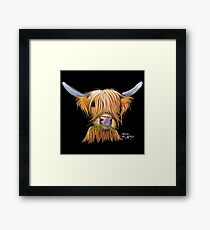 HIGHLAND COW ' LITTLE VIKING ' By Shirley MacArthur Framed Print