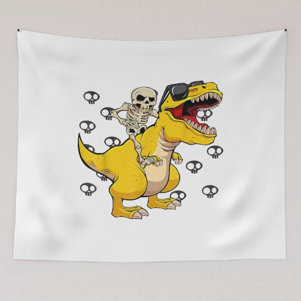 Item preview, Skeleton Riding Dinosaur Lazy Halloween Costume Funny T Rex designed and sold by Spencerhowar.