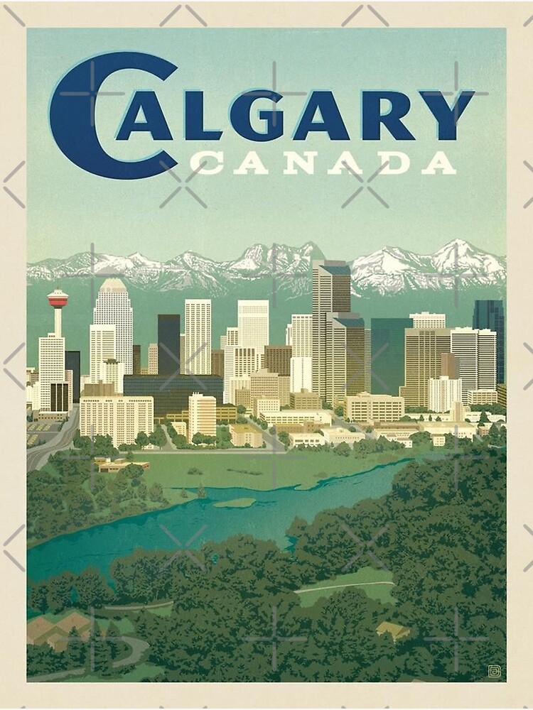 "Calgary, Canada Vintage Travel Poster" Poster for Sale by Travel