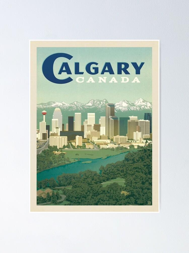 "Calgary, Canada Vintage Travel Poster" Poster for Sale by Travel