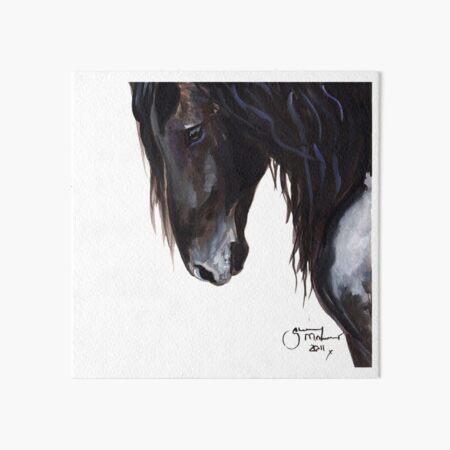 Item preview, Horse PRiNT BLaCK FRieSiaN 'Wiser' By Shirley MacArthur designed and sold by Shirley MacArthur Limited.