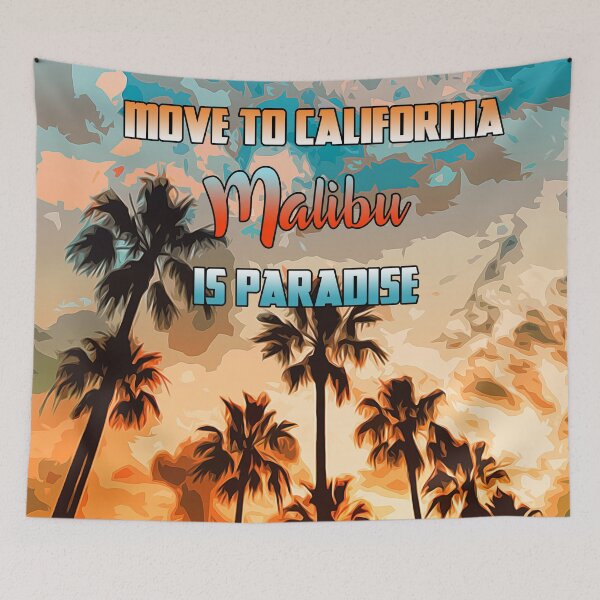 Item preview, Malibu is Paradise designed and sold by AM FineArtPrints.