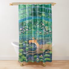 Greympressionism Shower Curtain
