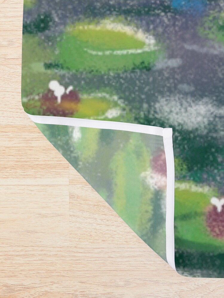 Alternate view of Greympressionism Shower Curtain